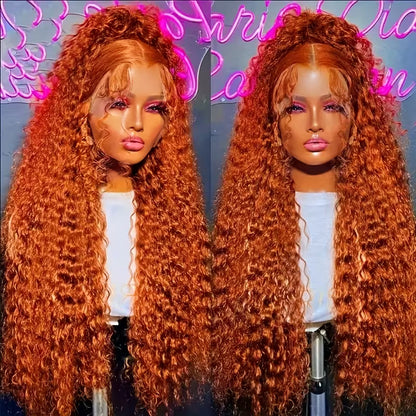 13x4 ha lace front wig ginger wig