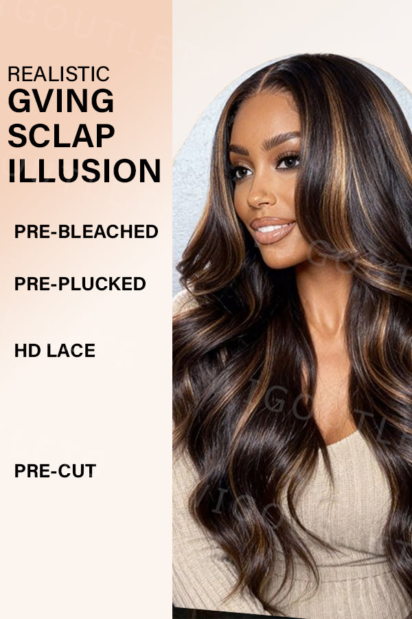 13x4 Lace Front Wig #P1b/30 Body Wave Hair Wigs