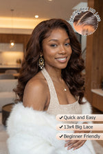 body wave human hair wig