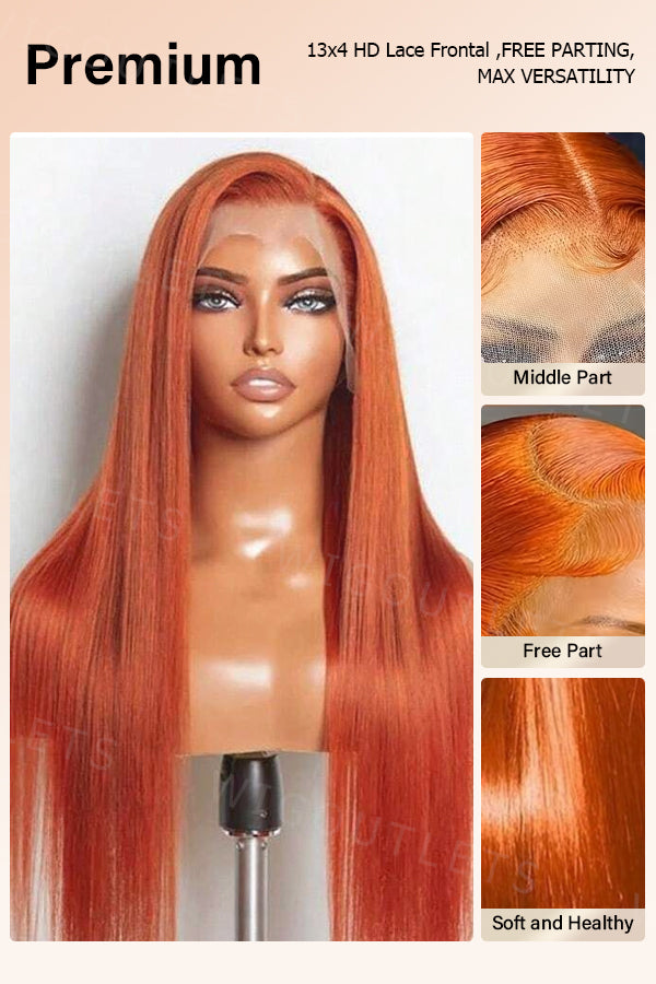 ginger lace front wigs human hair