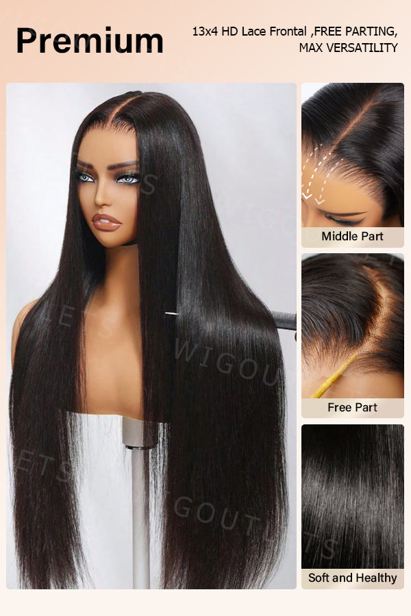 13x4 straight lace front wig
