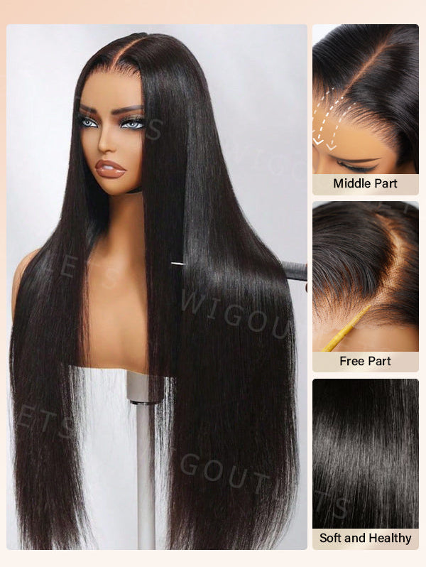 13x4 lace front wig straight human hair wigs | WigOutlets