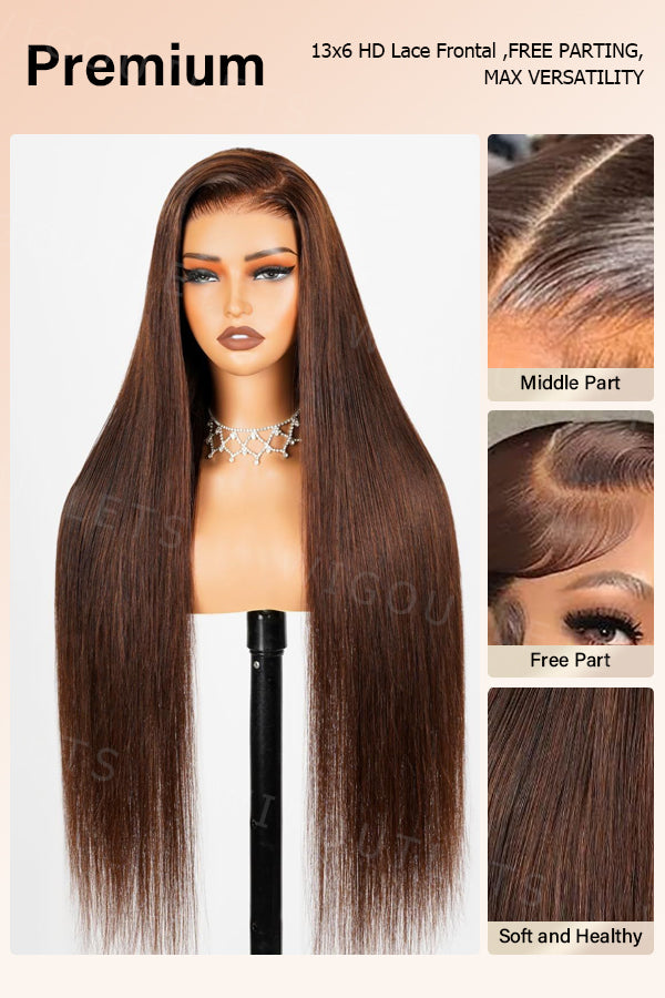 brown wig