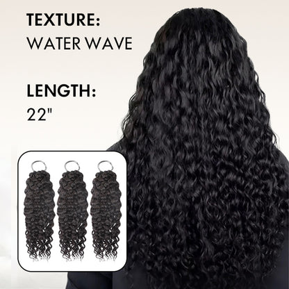 Water Wave Human Crochet Hair Extensions