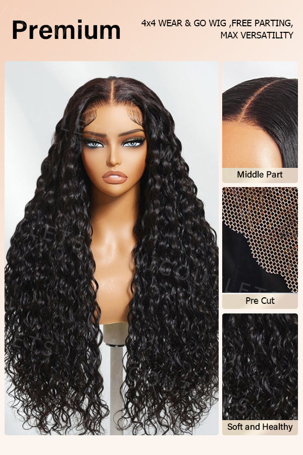 water wave wig wear and go glueless wig