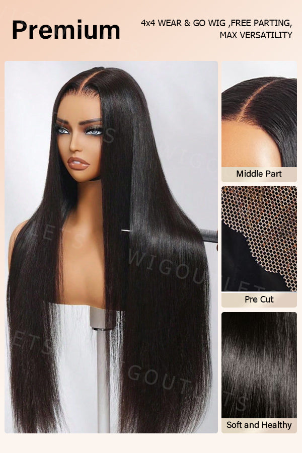 4x4 human hair wig for black women