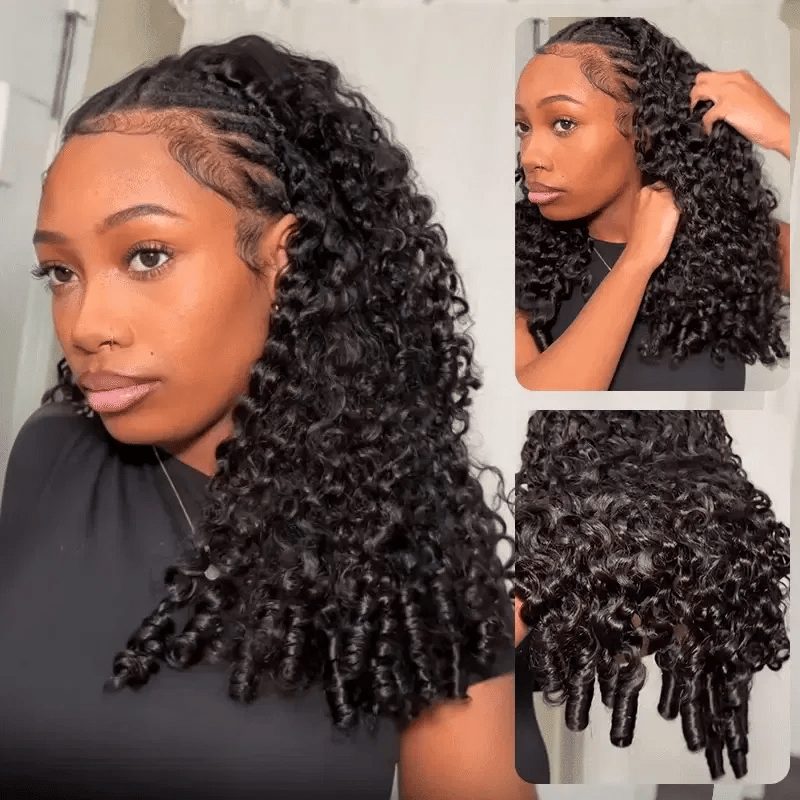 13x6  Burmese Curly With Finger Coil Ends Hold Curls Well