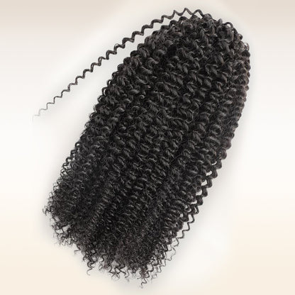 Kinky Curly Human Crochet Hair Extensions