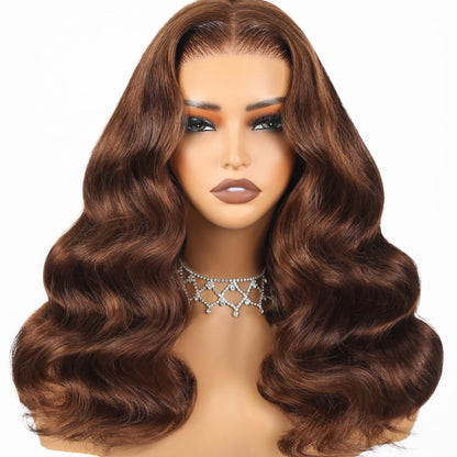 4x4 body wave highlight lace wig