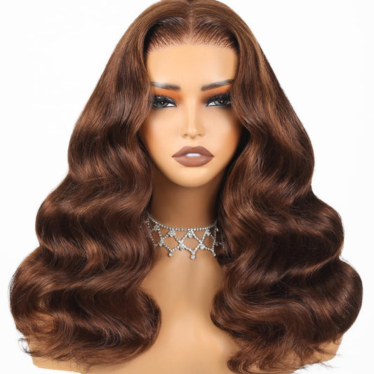 4x4 body wave highlight lace wig