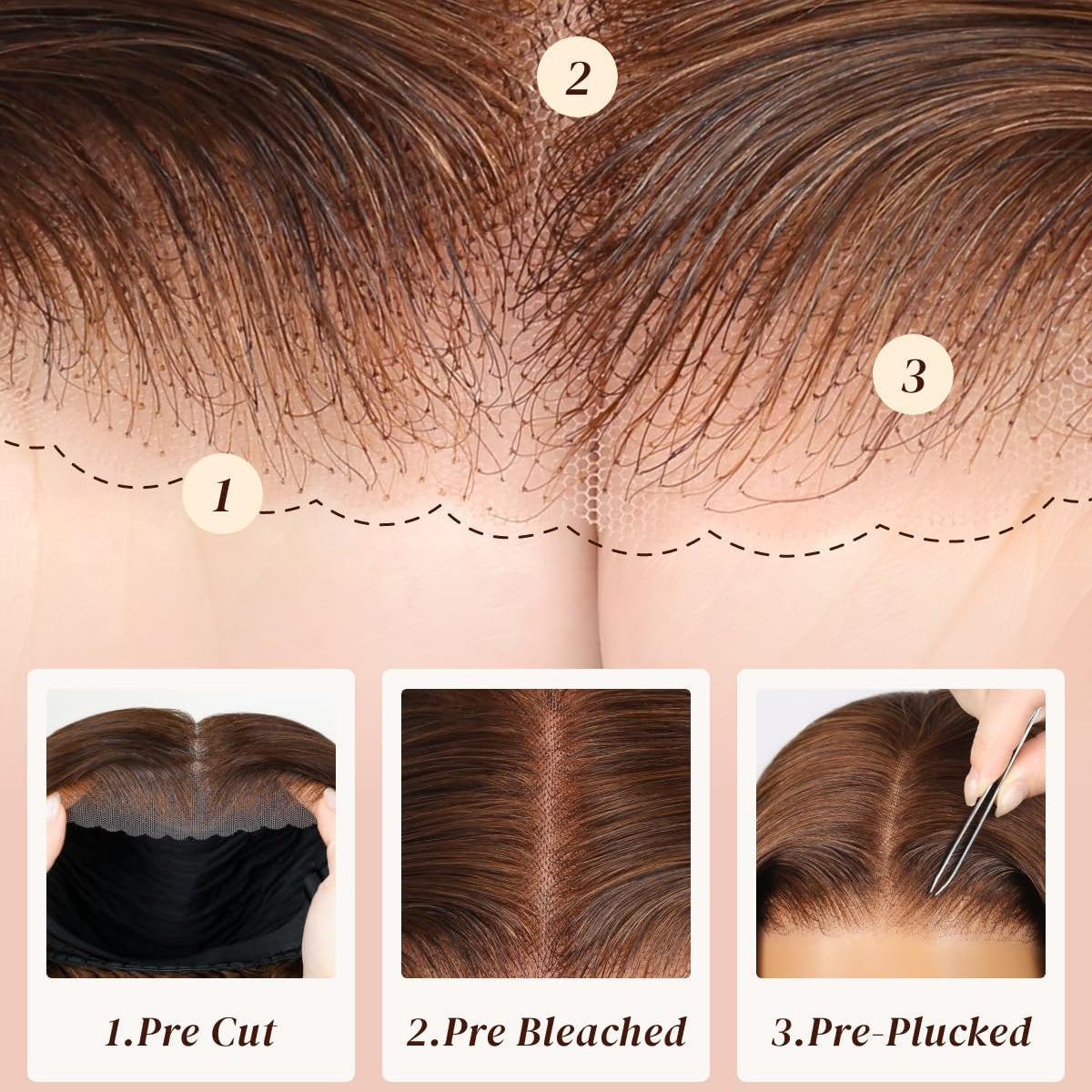 highlight lace wig #p4/27