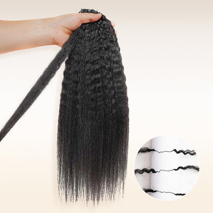 Kinky Straigh Human Crochet Hair Extensions