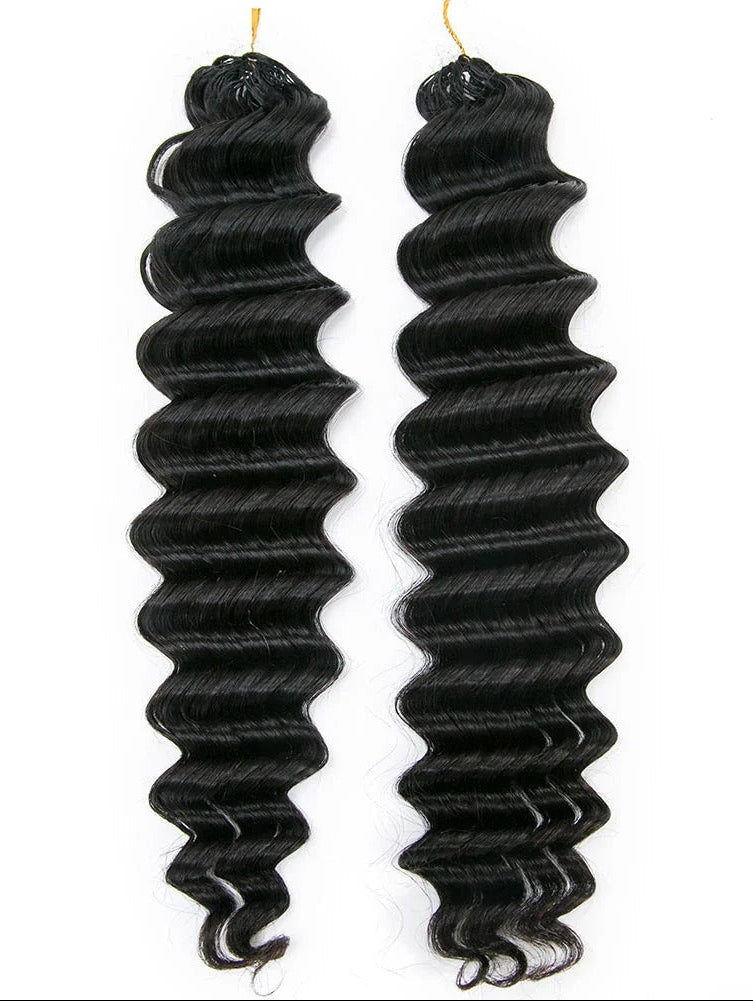 deep wave crochet human hair extensions | wigoutlets