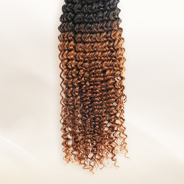 T1b/30 Kinky Curly Human Crochet Hair Extensions