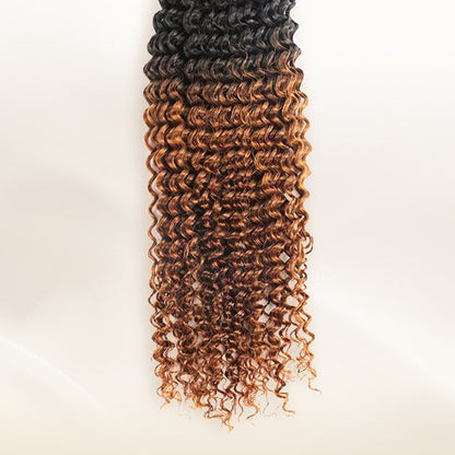 T1b/30 Kinky Curly Human Crochet Hair Extensions