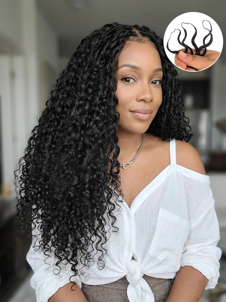 Feather Crochet Small Kinky Curly Human Hair Extension