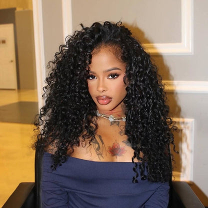 13x6  Burmese Curly With Finger Coil Ends Hold Curls Well