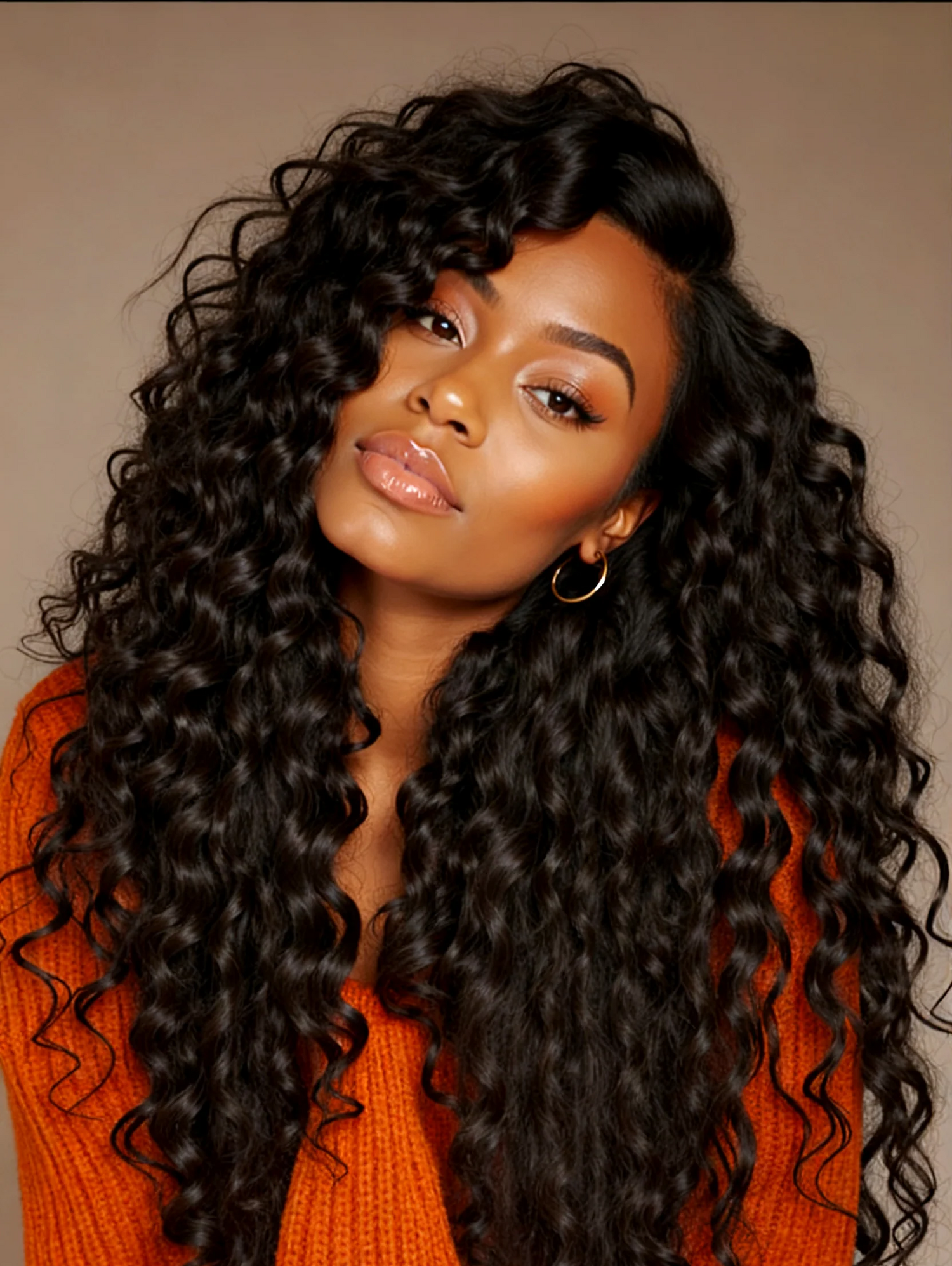 Deep Wave Crochet Hair Machine Made Feather Human Hair Extension
