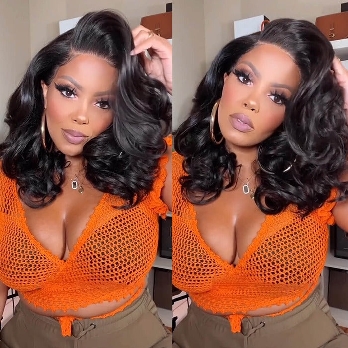 Salon Quality Short Cut Loose Body Wave HD Lace Frontal Wig Pre-everything 250% Density Glueless Wig