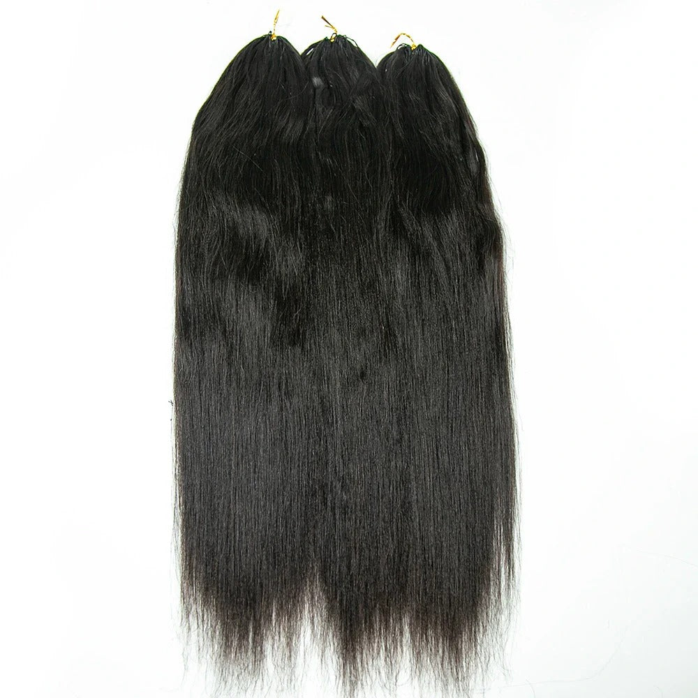 Straight Human Crochet Hair Extensions