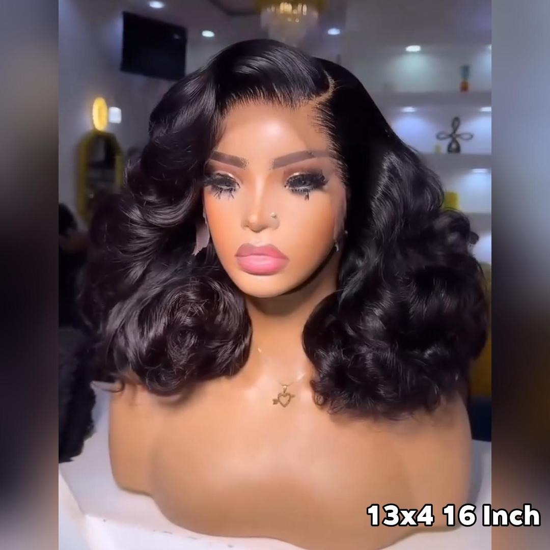 13x4 Lace Wigs Undetectable Lace Loose Wave Wig 250% Density Super Double Drawn Bouncy Curly Hair