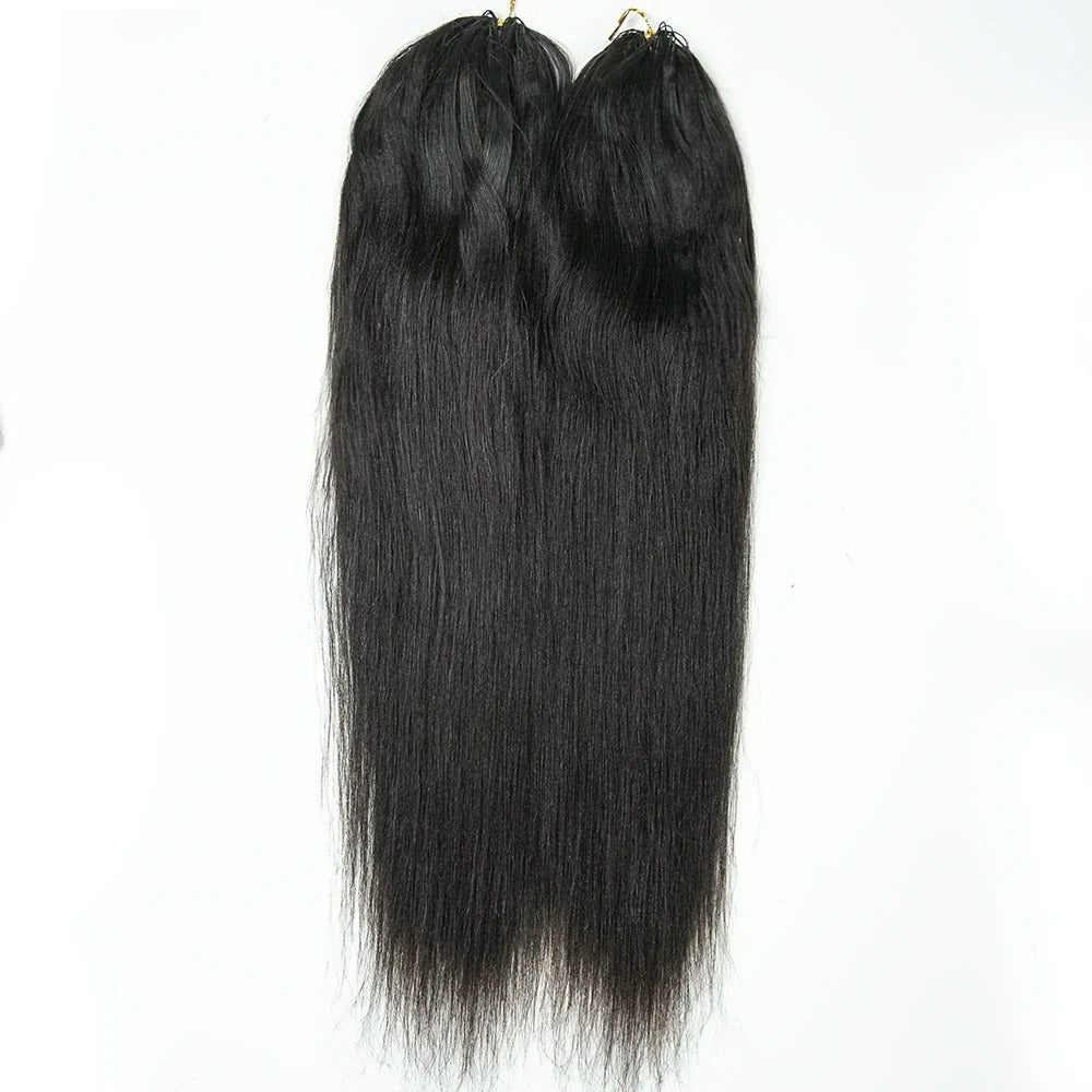 Straight Human Crochet Hair Extensions