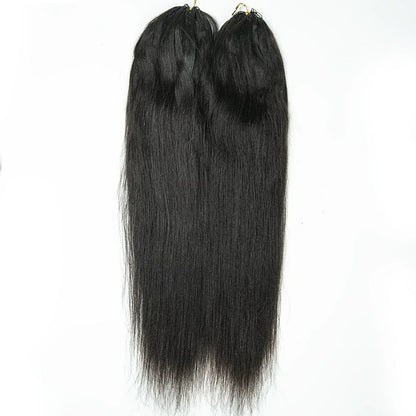 Straight Human Crochet Hair Extensions