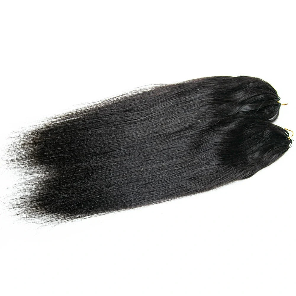 Straight Human Crochet Hair Extensions