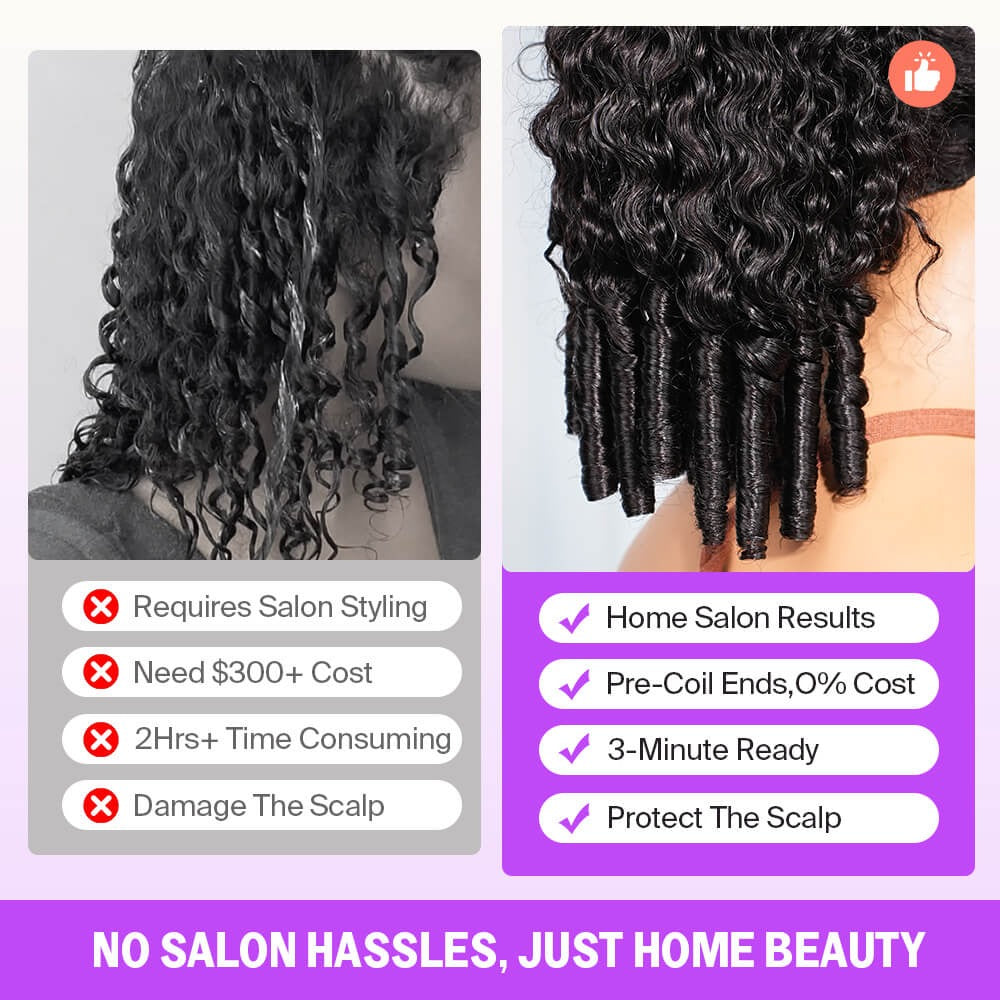 13x6  Burmese Curly With Finger Coil Ends Hold Curls Well