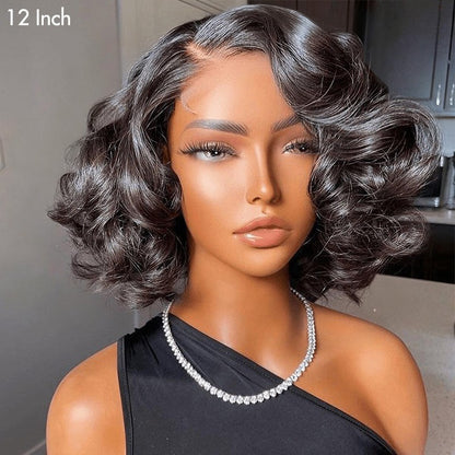 13x4 Lace Wigs Undetectable Lace Loose Wave Wig 250% Density Super Double Drawn Bouncy Curly Hair