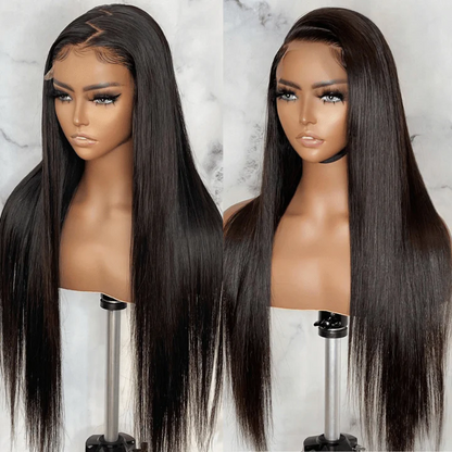 4x4 Lace Closure Wig Human Hair Straight Wig Pre Plucked
