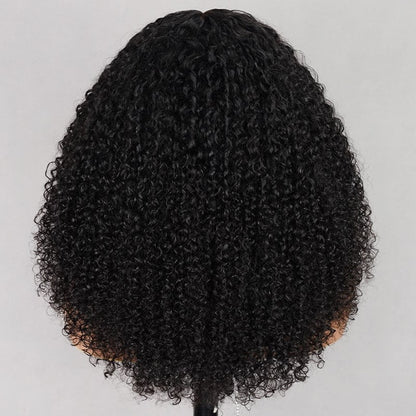 13x4 Kinky Curly Lace Front Wigs Human Hair High Density