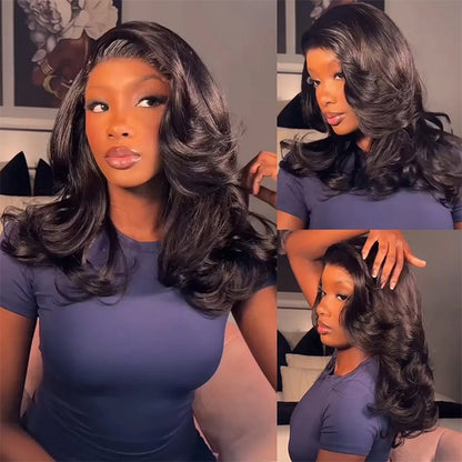 Salon Quality Short Cut Loose Body Wave HD Lace Frontal Wig Pre-everything 250% Density Glueless Wig