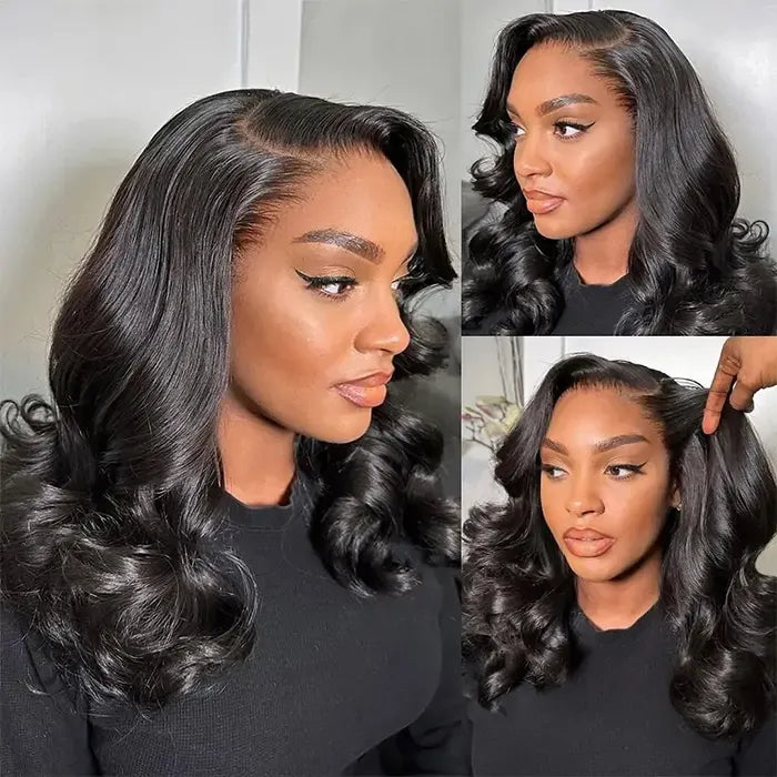 Salon Quality Short Cut Loose Body Wave HD Lace Frontal Wig Pre-everything 250% Density Glueless Wig