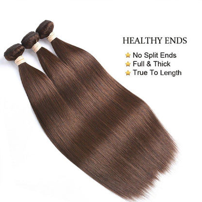 #4 Human Hair Bundle Unprocessed Virgin Human Hair Weaves Natural Extensions