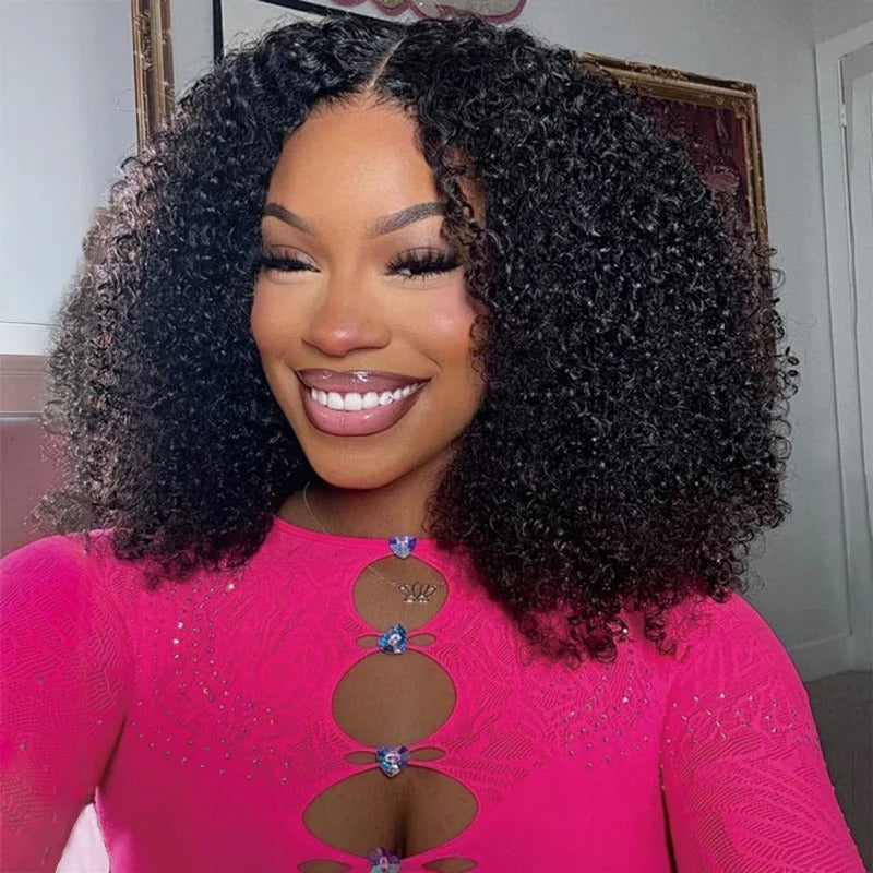Kinky Curly Human Crochet Hair Extensions