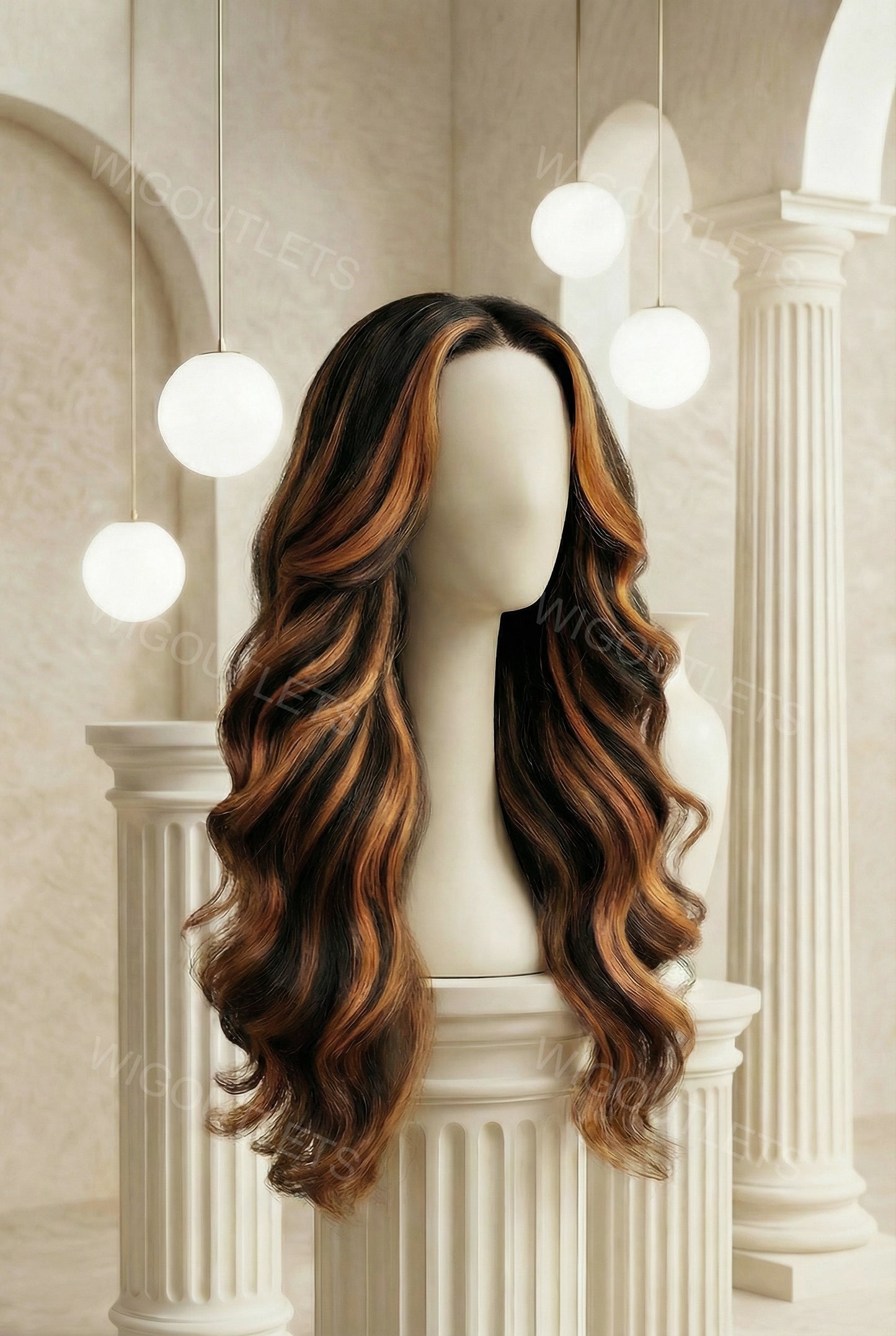 body wave wig crolored