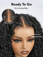 water wave human hair wigs 13x4 lace front wig | WigOutlets