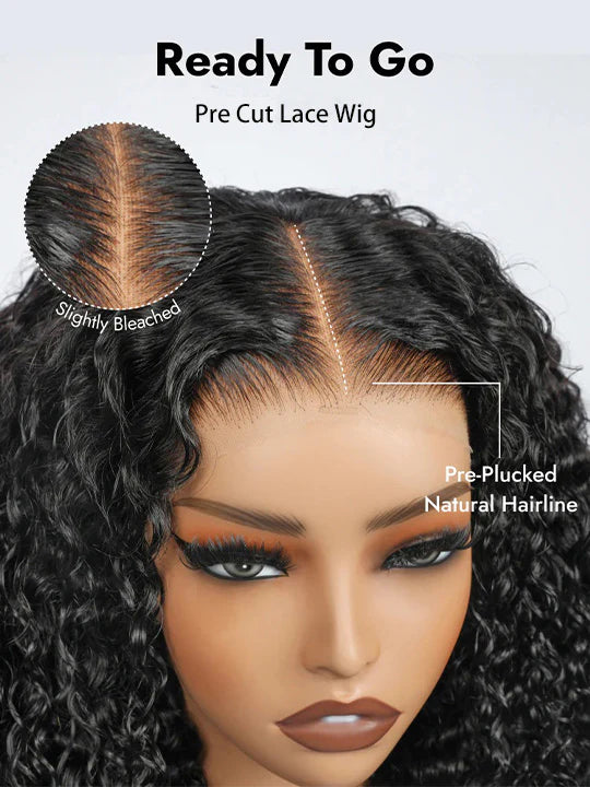 water wave human hair wigs 13x4 lace front wig | WigOutlets